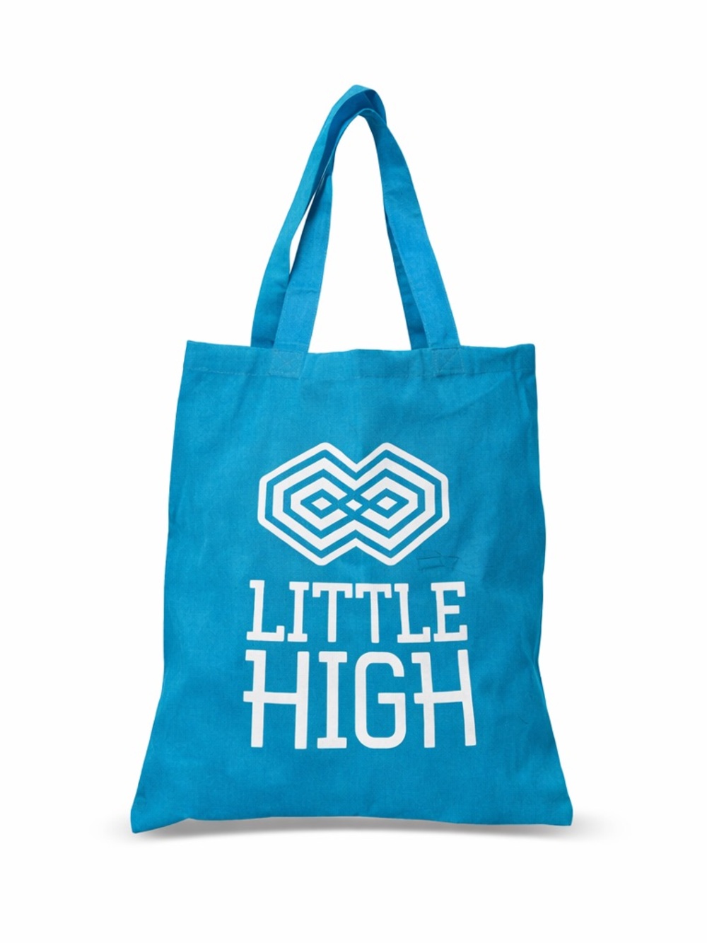 Little High Turquoise Canvas Tote Bag